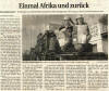 1 X Afrika und zurueck